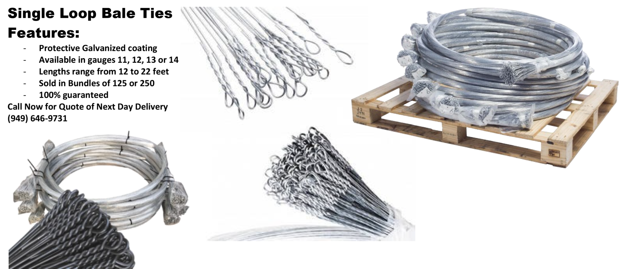 Single Loop Bale Ties Used Balers & Equipment At Olympic Used Balers